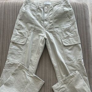 Zara tan cargo pants